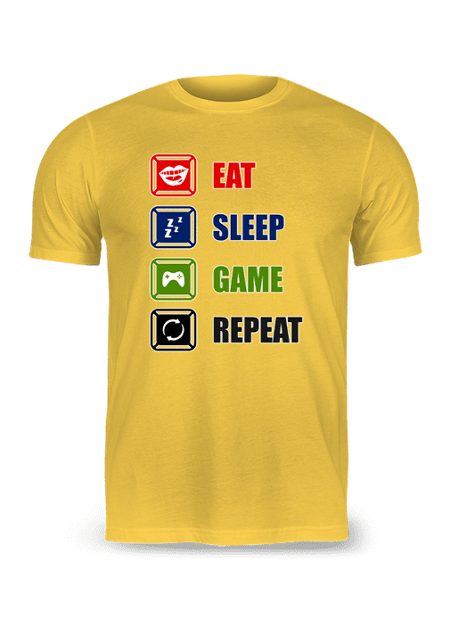 Eat Sleep Game Repeat T-Shirt - Image 16