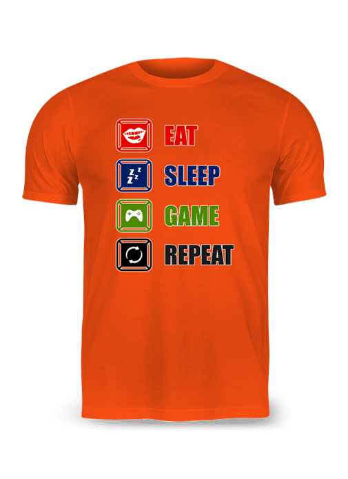 Eat Sleep Game Repeat T-Shirt - Image 15