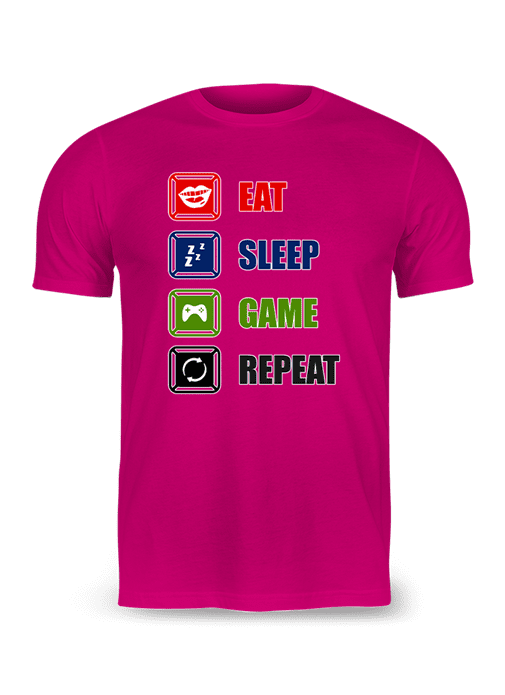 Eat Sleep Game Repeat T-Shirt - Image 14