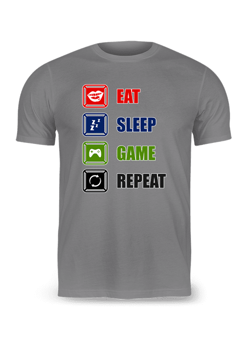 Eat Sleep Game Repeat T-Shirt - Image 10